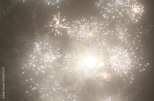 sparkling lights on new year's eve, abstract