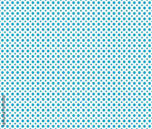 sky blue white polka dots
