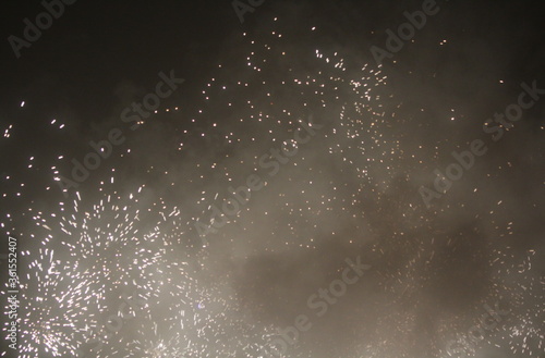 sparkling lights on new year's eve, abstract