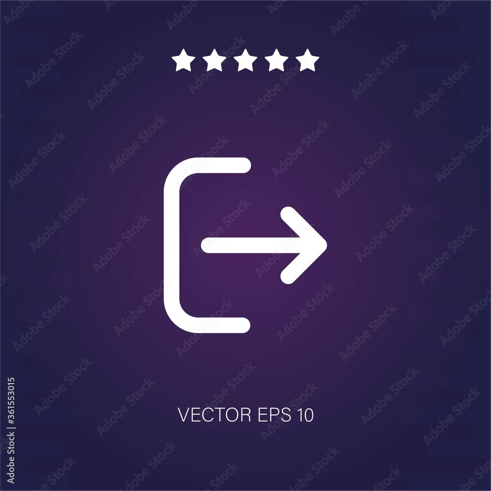 logout vector icon logout vector icon
