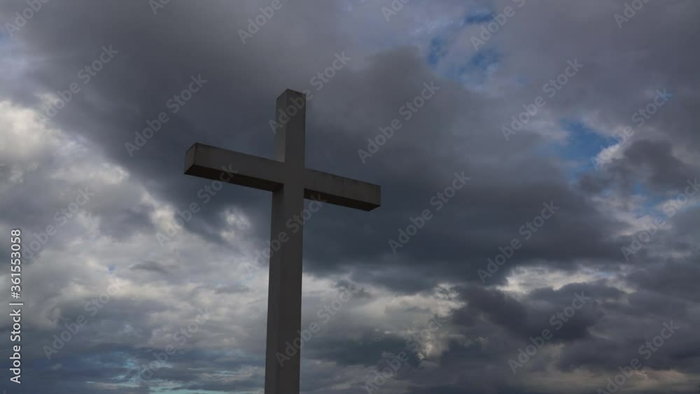 Cross,Christian wooden cross on sky blue background. Cross,Christian wooden cross on sky blue background.