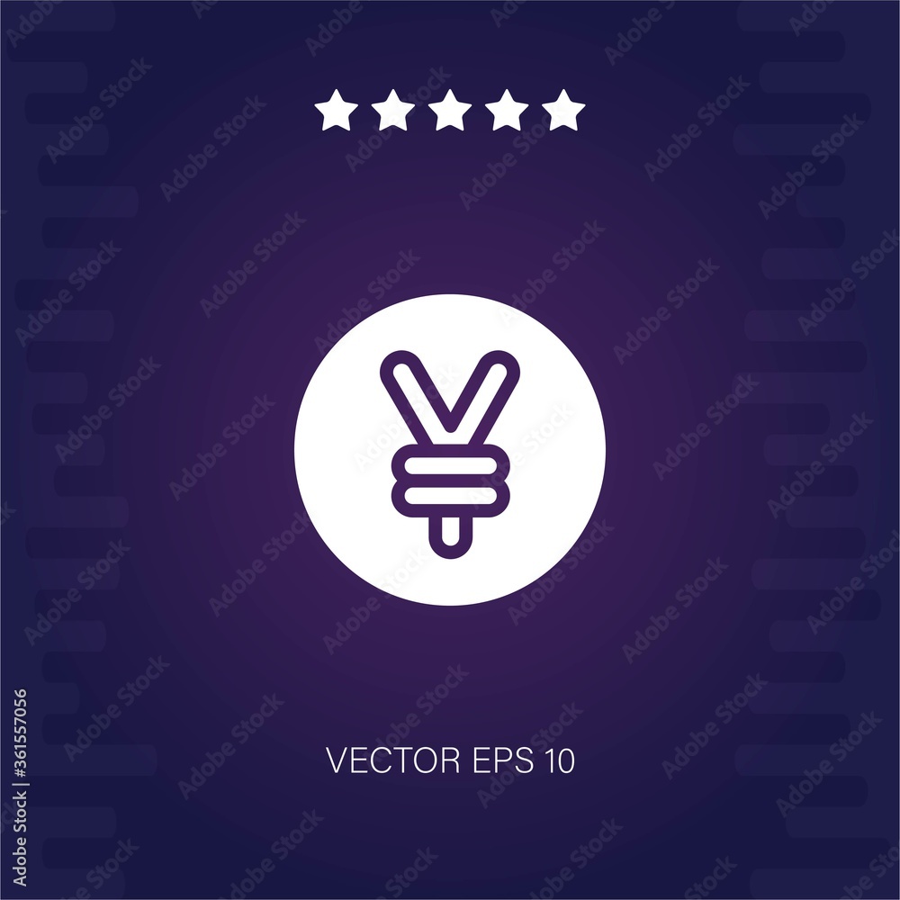 Obraz premium yuan vector icon