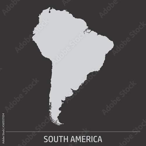 South America map icon