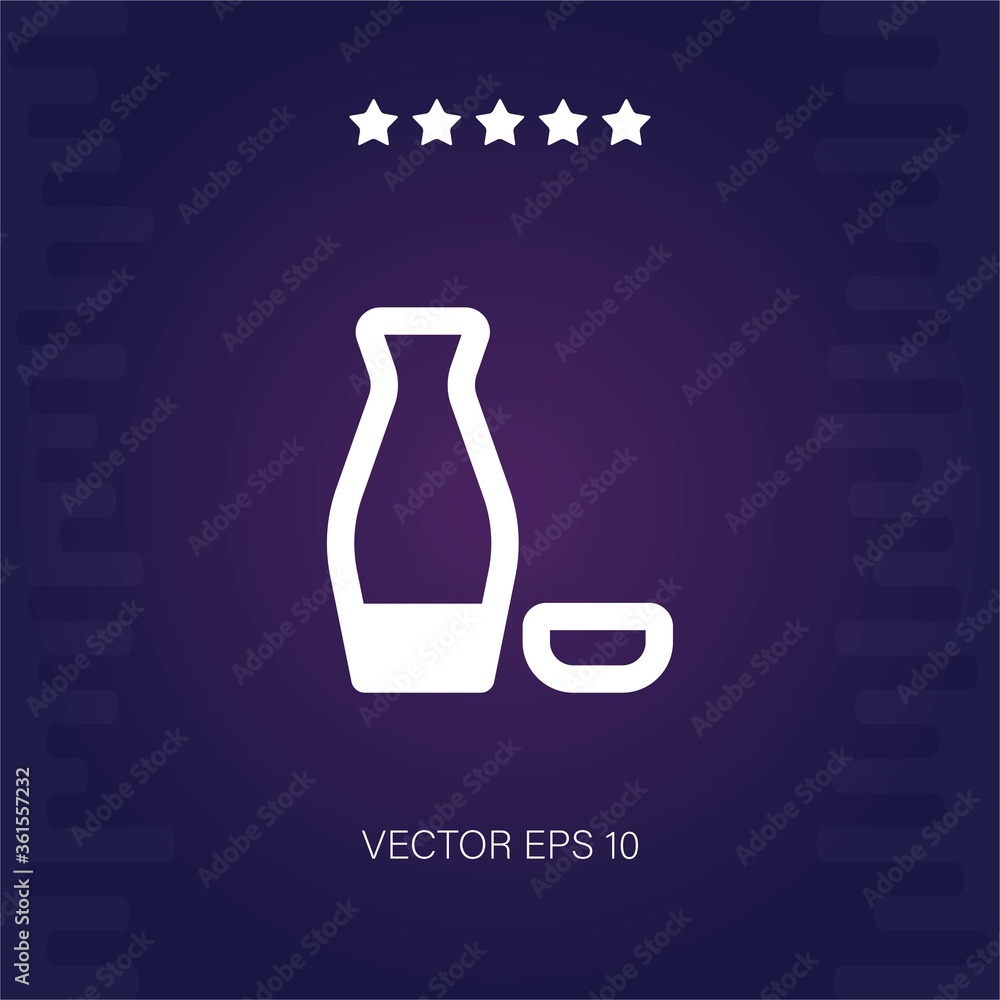 sake vector icon sake vector icon