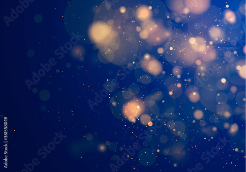 Blurred bokeh light