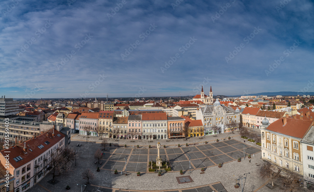 Main Square of Szombathely Hungary