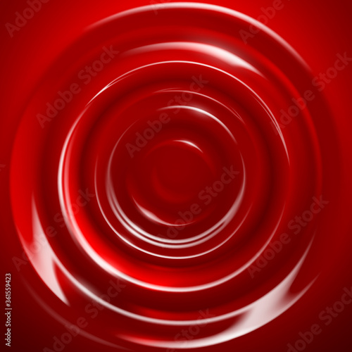 Abstract red circle wave background