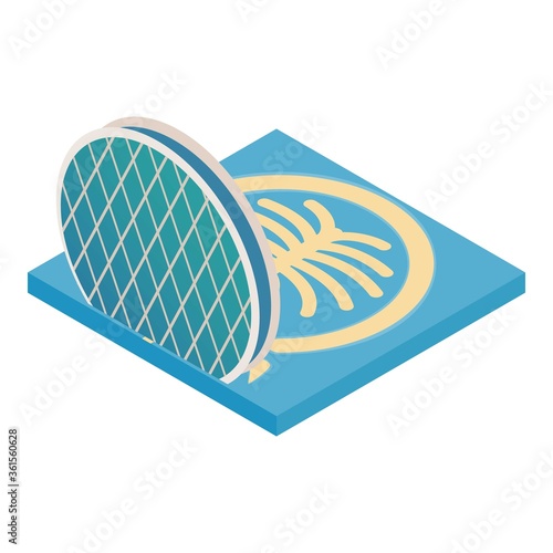Landmark uae icon. Isometric illustration of landmark uae vector icon for web