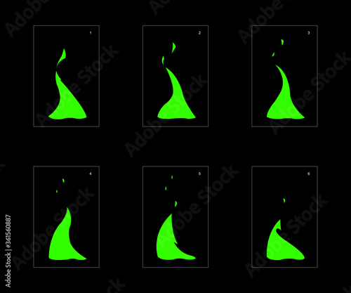 liquid explosion effect. Explosion Animation effect. Animation Sprite sheet for games, cartoon or animation. vector style animation effect 1359.