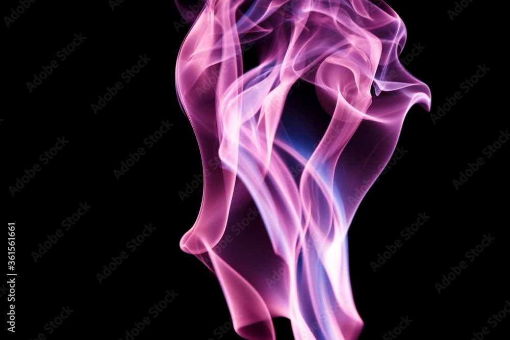 Purple smoke on black background Purple smoke on black background