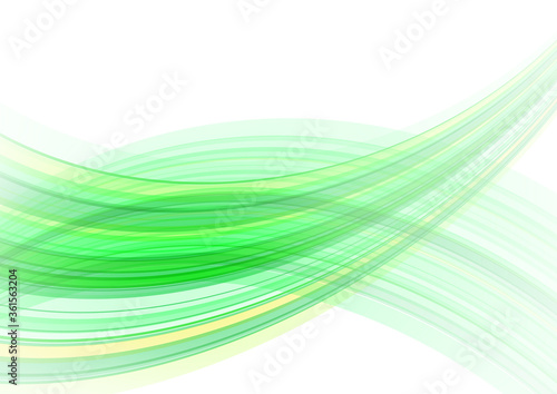 緑色の幾何学模様抽象背景波形素材