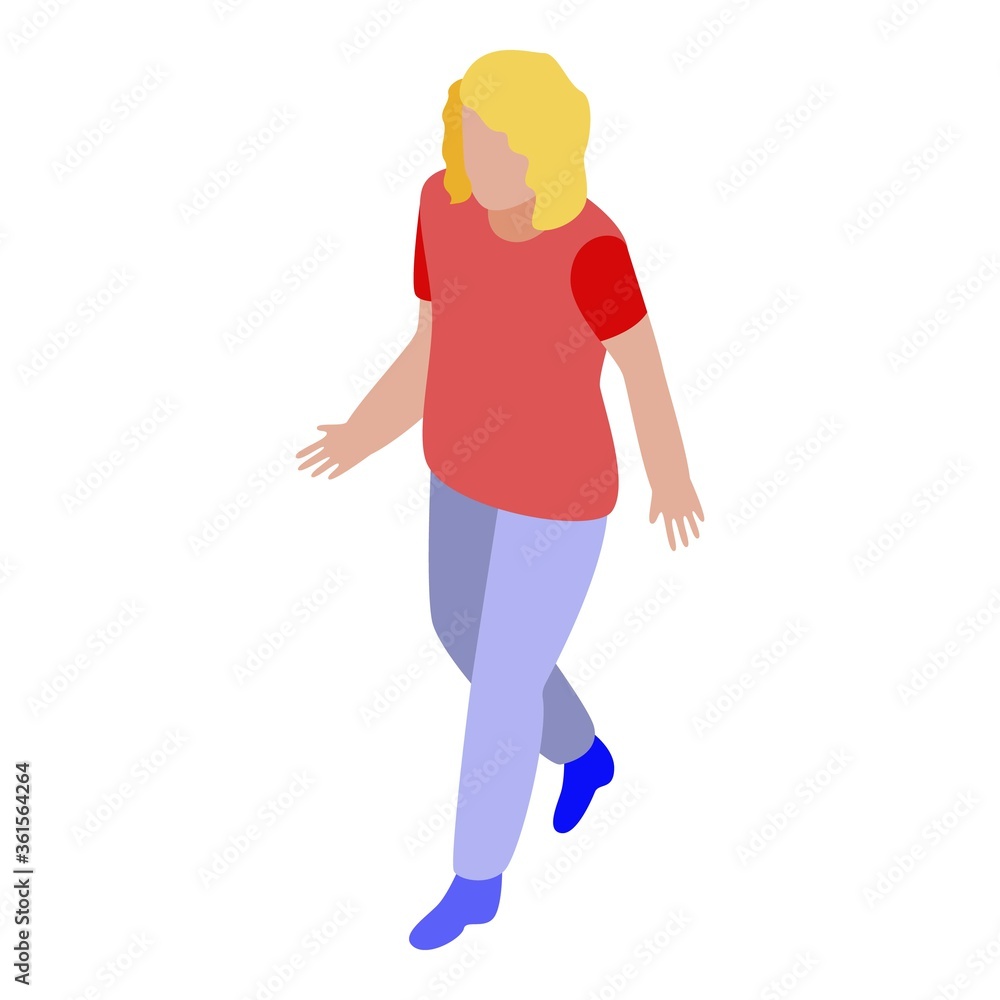 Kid mother icon. Isometric of kid mother vector icon for web design isolated on white background Kid mother icon. Isometric of kid mother vector icon for web design isolated on white background