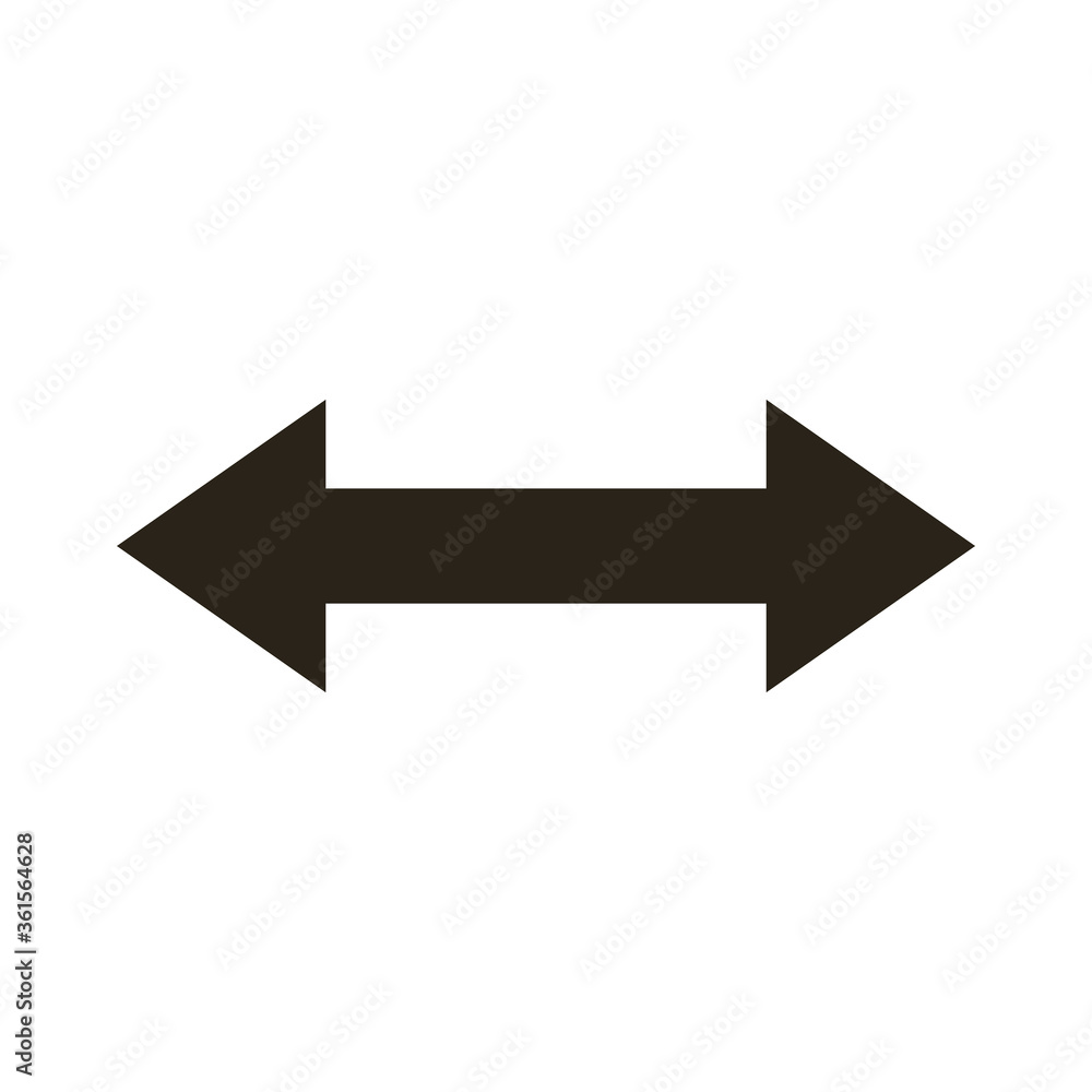 left and right arrows silhouette style icon left and right arrows silhouette style icon