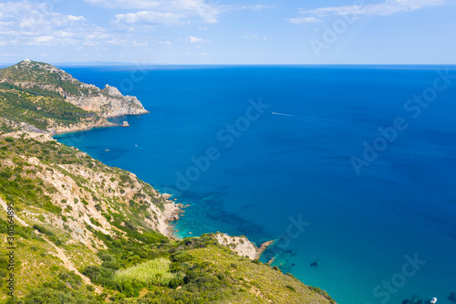 aerial view of the marine coast of Monte Argentario in the Tuscan Maremma © Massimo
