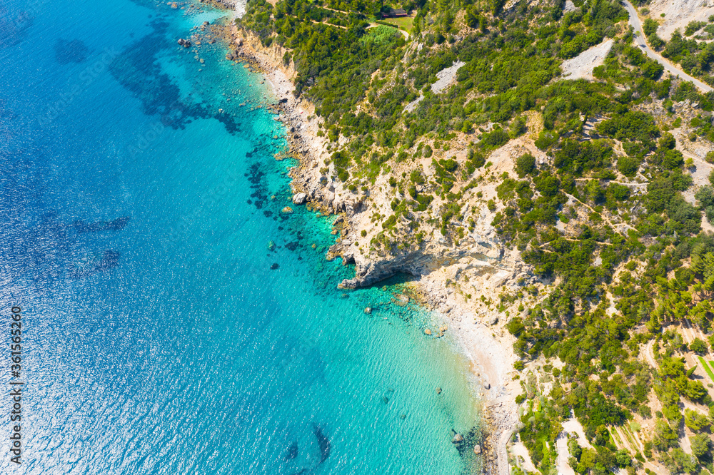 aerial view of the marine coast of Monte Argentario in the Tuscan Maremma aerial view of the marine coast of Monte Argentario in the Tuscan Maremma