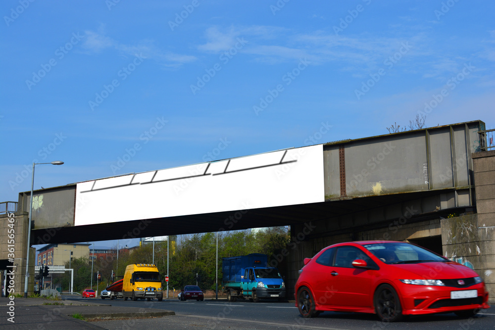Large outdoor billboard, Rail Bridge, Belfast