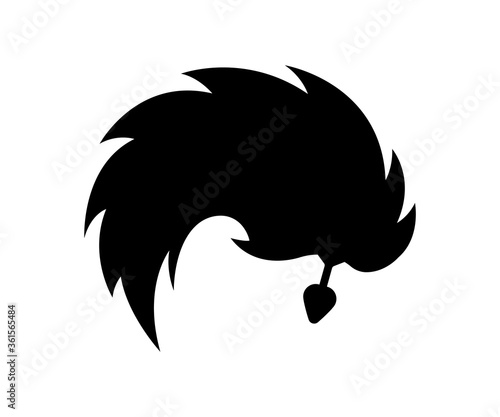 Vector illustration of sex toy on a white background. Symbol of the red item for relaxes, sex, and wellness. Template for a sex shop or erotic site.