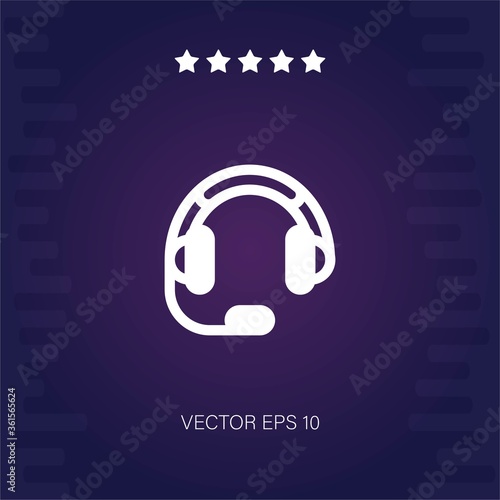 headset vector icon