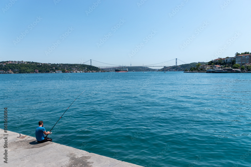 Bosphorus sea coas view