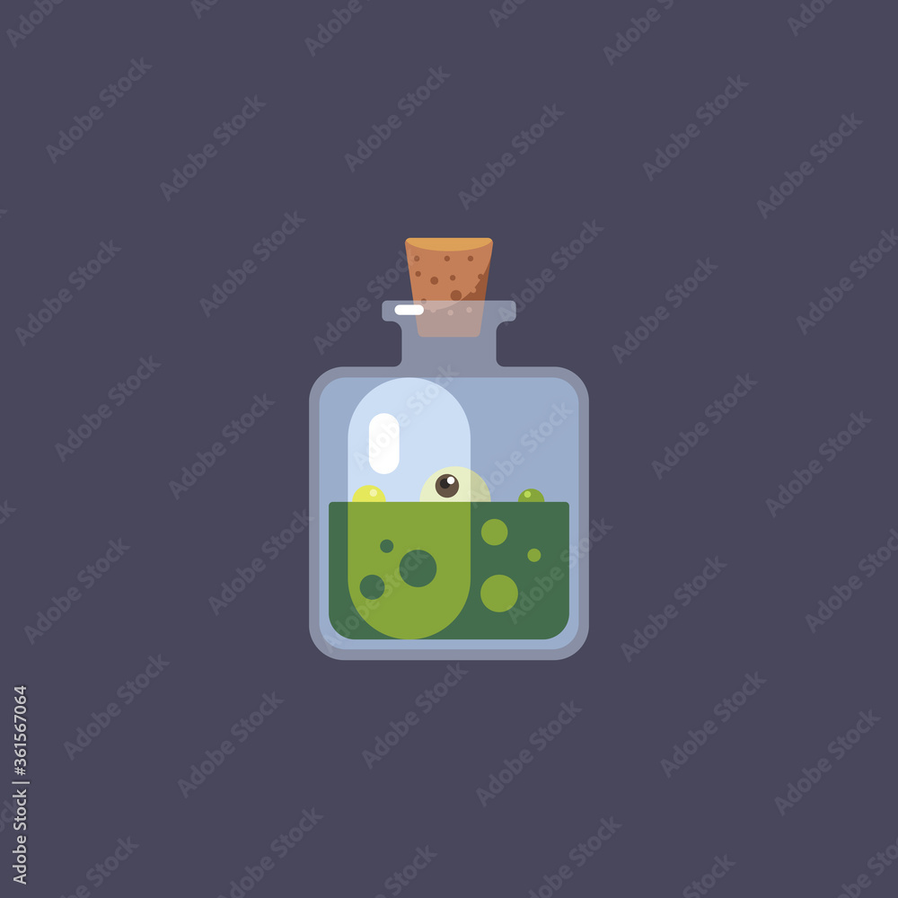 Green magic potion vector illustration Green magic potion vector illustration