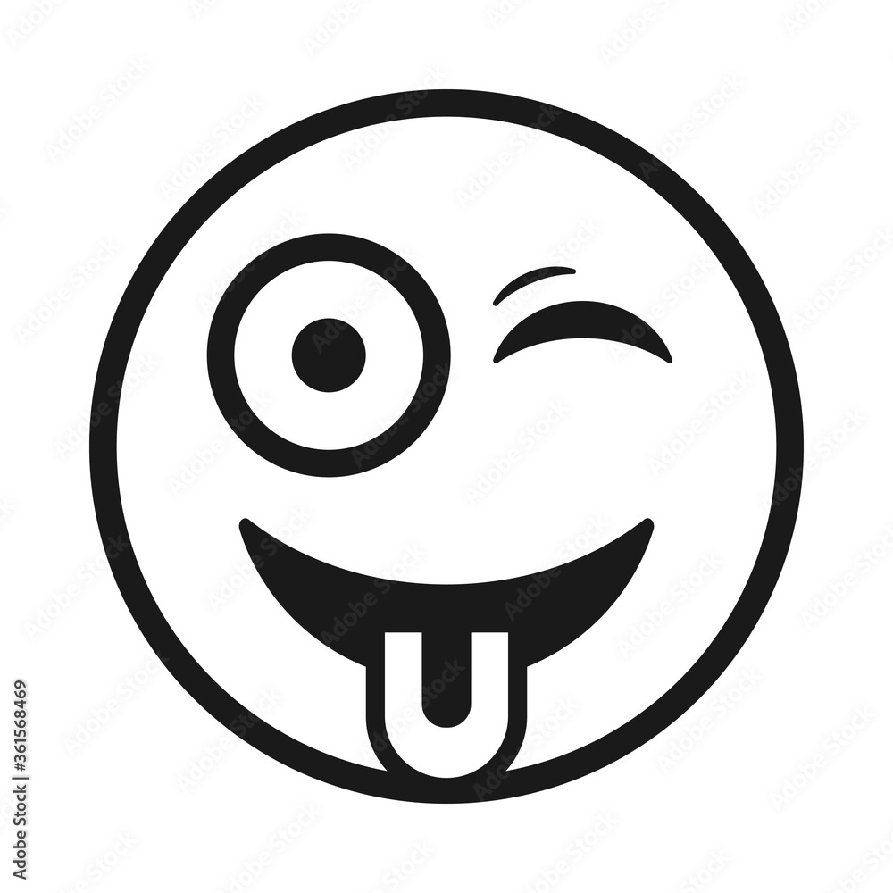 Fototapeta premium Emoji Icon vector graphic Design