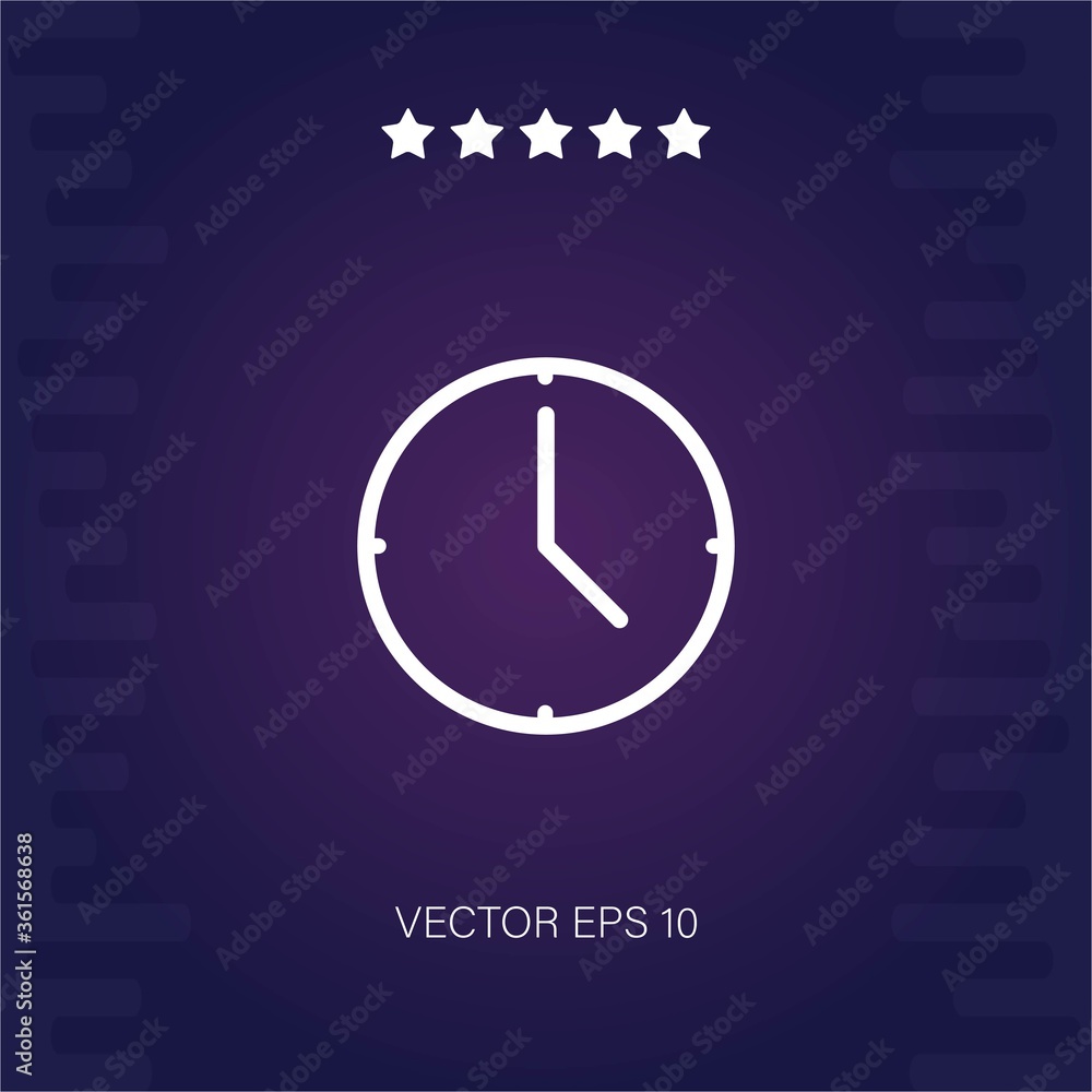 wall clock vector icon wall clock vector icon