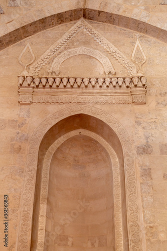 Fototapeta Naklejka Na Ścianę i Meble -  Great Mosque ( Ulu Mosque) in Mardin, Turkey.  View from the detail of mosque.