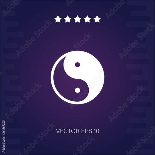 yin yang vector icon
