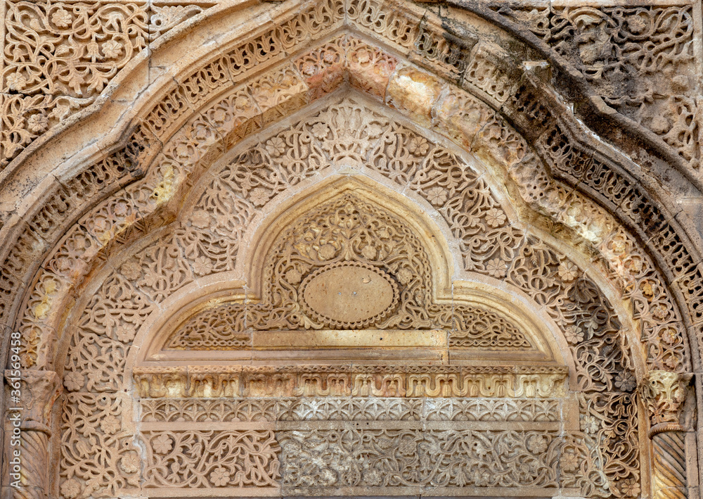 Great Mosque ( Ulu Mosque) in Mardin, Turkey.  View from the detail of mosque.
