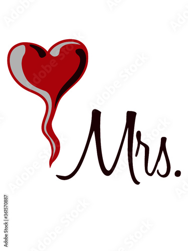 Mrs. Logo MrPaar Pärchen Duo Text Design