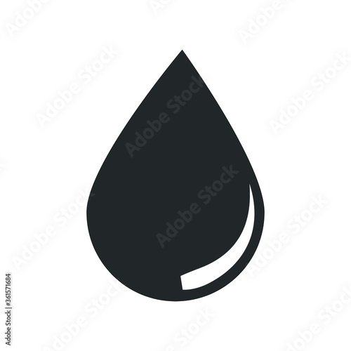 Water drop Icon in trendy flat style isolated on white background. for your web site design, logo, app, UI. Vector illustration, EPS10.