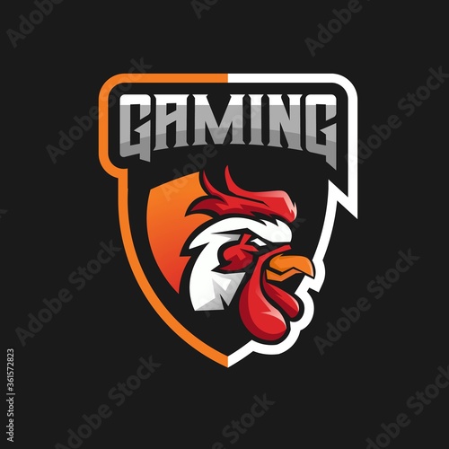 Wallpaper Mural angry, animal, art, artwork, athletic, background, badge, bird, brand, cartoon, character, chicken, club, cock, concept, costume, design, e sport, emblem, farm, fire cock, game, gamer, gaming, gaming  Torontodigital.ca