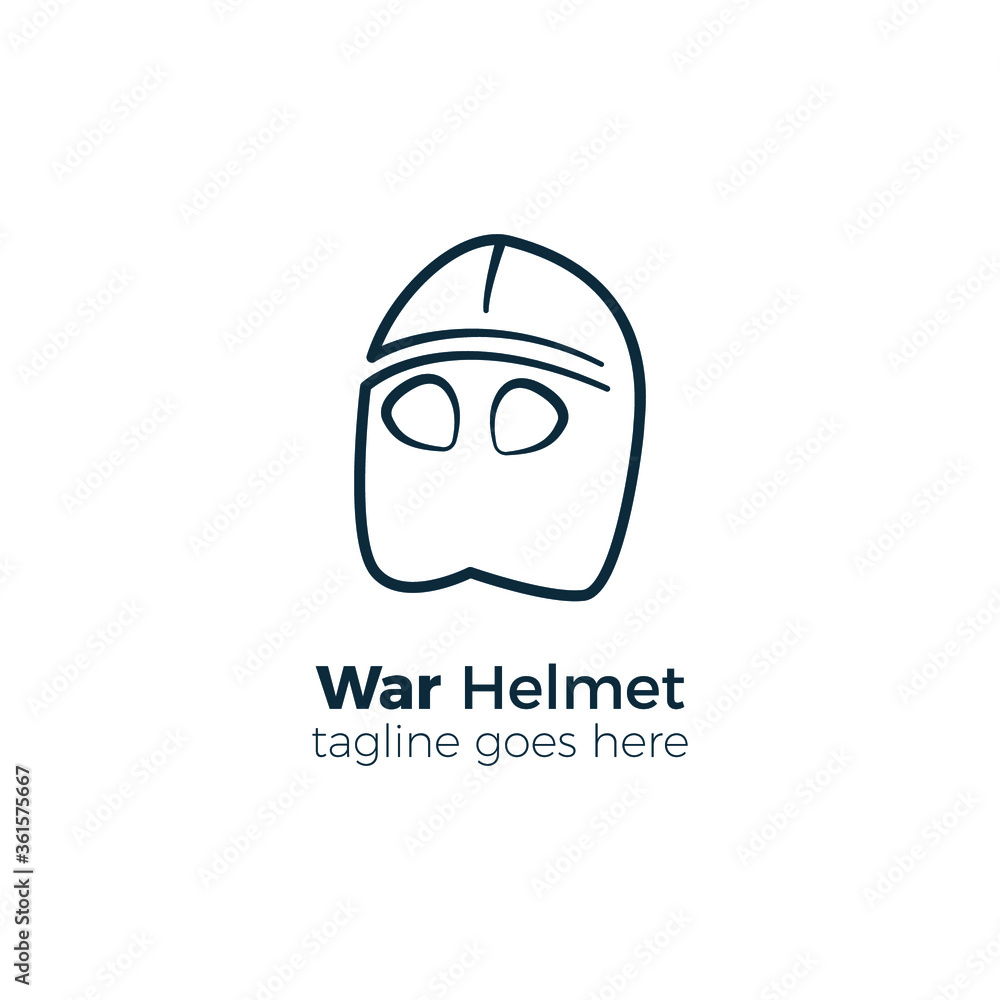 logo design vector illustration war helmet logo design vector illustration war helmet