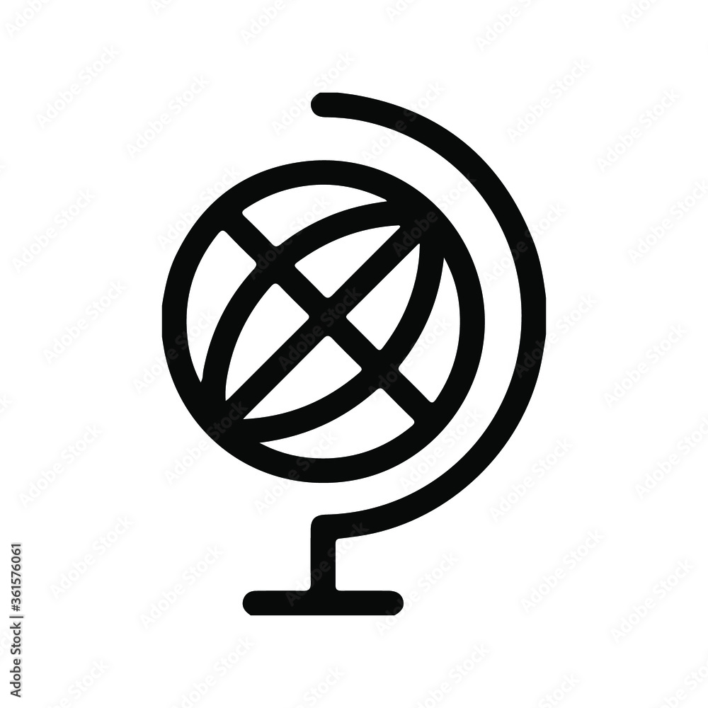 Obraz premium Vector globe icon of the world