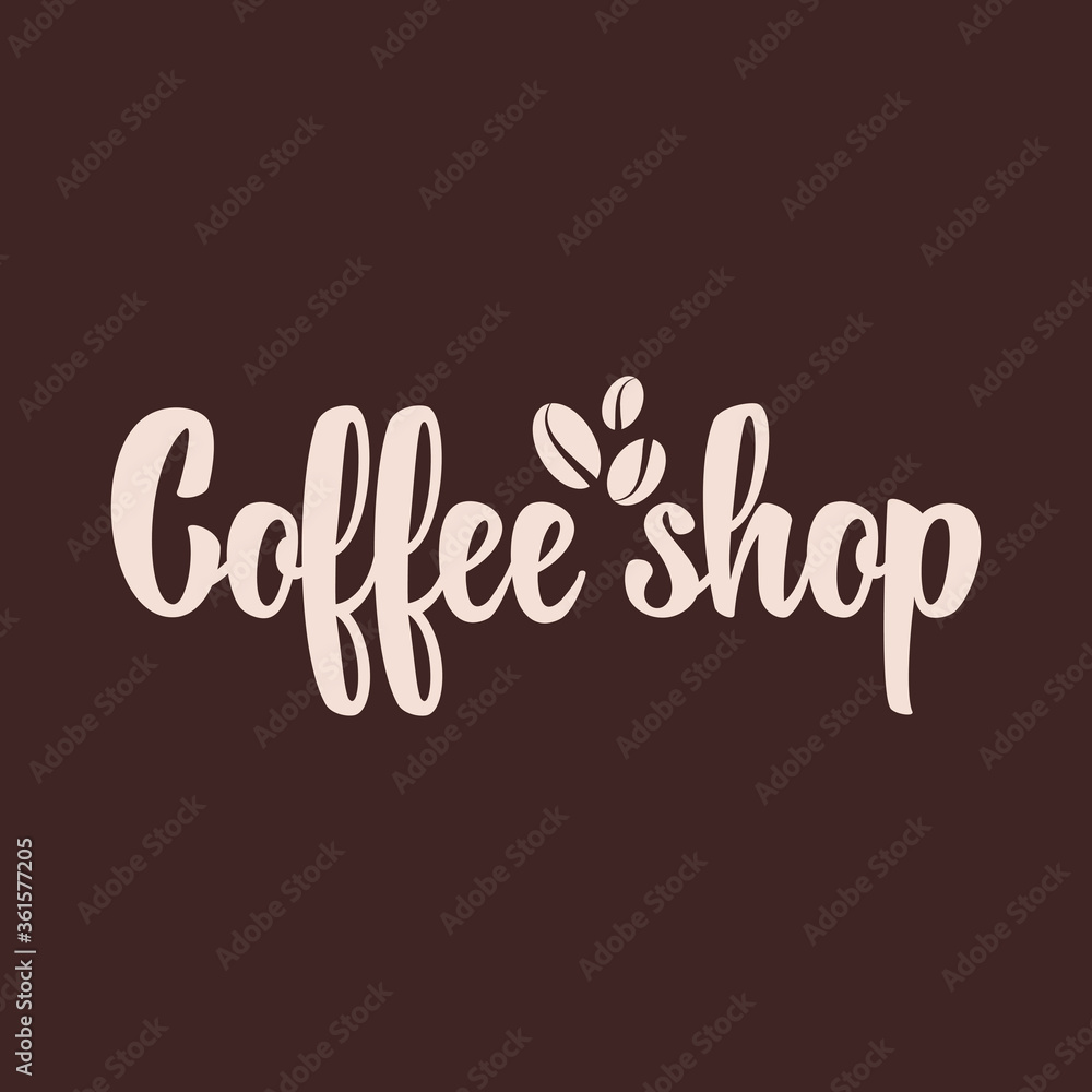Logo template for a coffee shop or cafe. Emblems, badges, stickers. Elements of design. Hand lettering. Logo template for a coffee shop or cafe. Emblems, badges, stickers. Elements of design. Hand lettering.