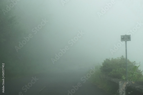 Bad weather on Madeira may cause dangerous situation on the island roads because of the heavy fog and low visibility of traffic and lines