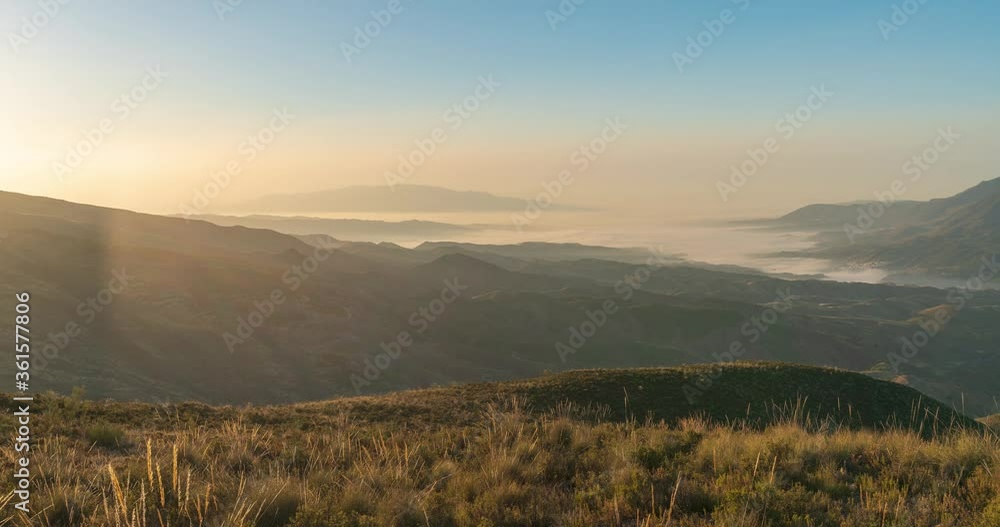 ime lapse in the high mountains in southern Spain, with blue sky and abundant pine forests and vegetation ime lapse in the high mountains in southern Spain, with blue sky and abundant pine forests and vegetation