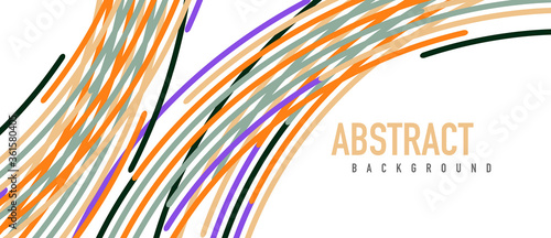 Аbstract moving colorful lines vector backgrounds for cover, placard, poster, banner or flyer