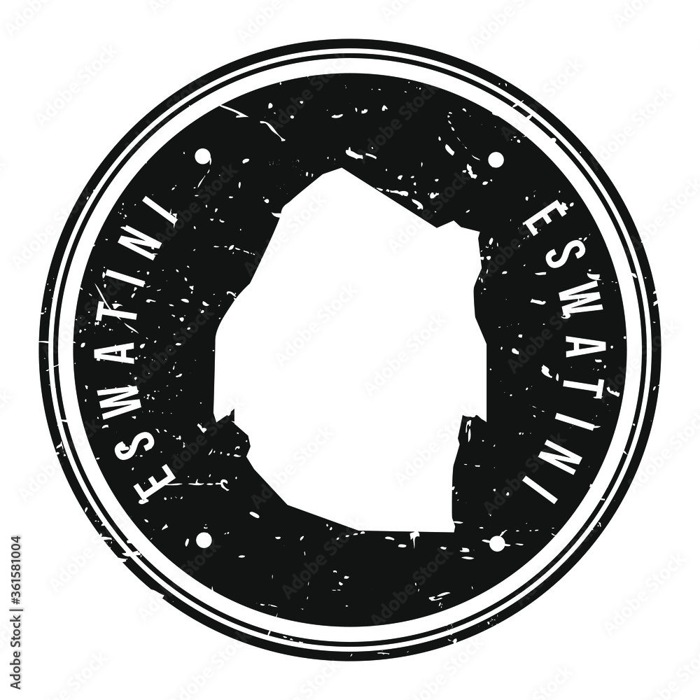 Eswantini Map Symbol. Round Design Stamp. Travel and Business Vector. Eswantini Map Symbol. Round Design Stamp. Travel and Business Vector.
