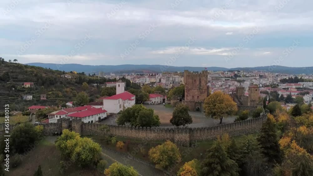Aerial view in Castle of Bragança, Portugal. Drone Footage Aerial view in Castle of Bragança, Portugal. Drone Footage