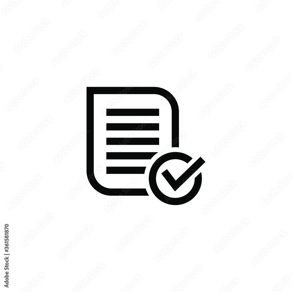 Check form icon design isolated on white background Check form icon design isolated on white background