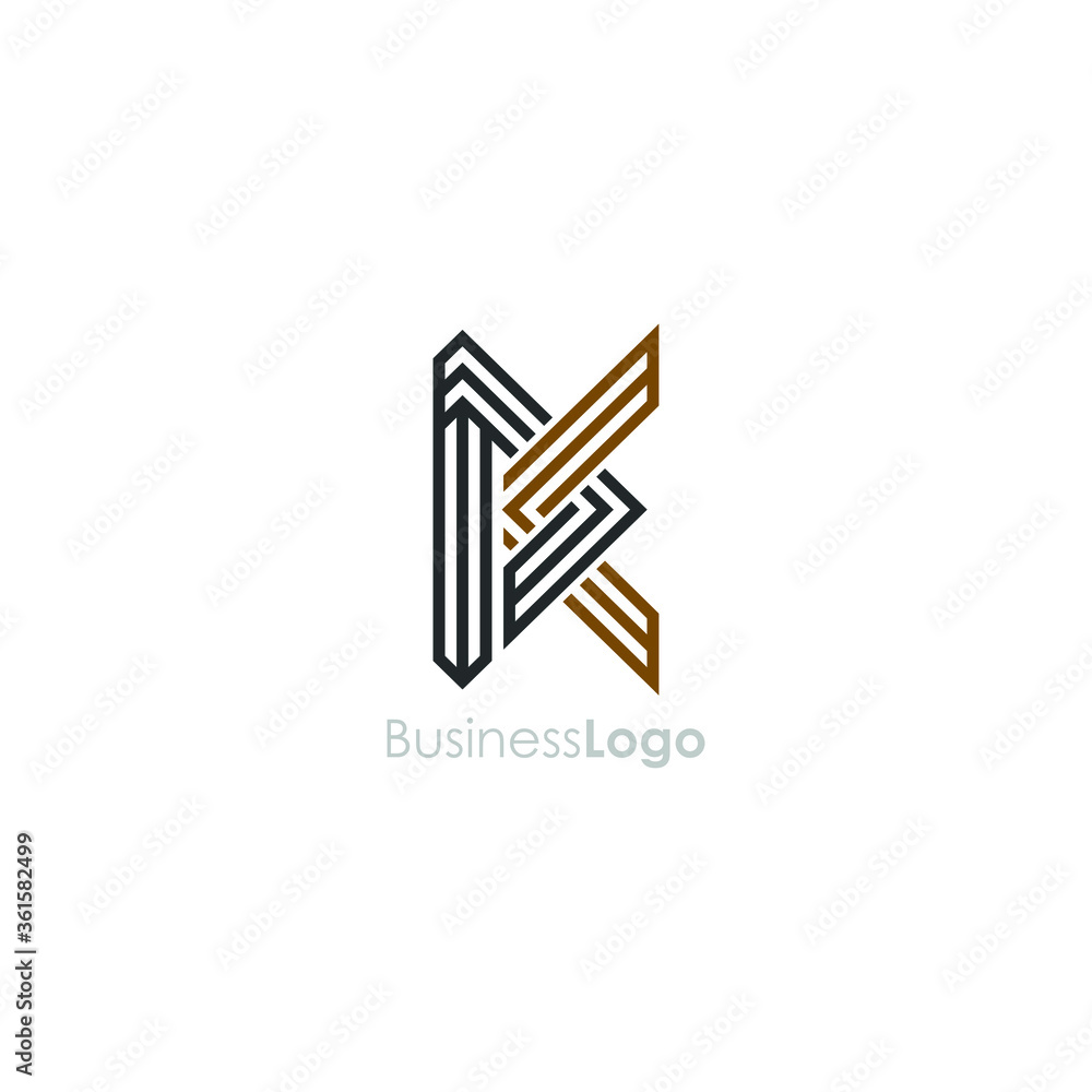 Modern and sleek Law firm logo design. Initial D and K company Modern and sleek Law firm logo design. Initial D and K company