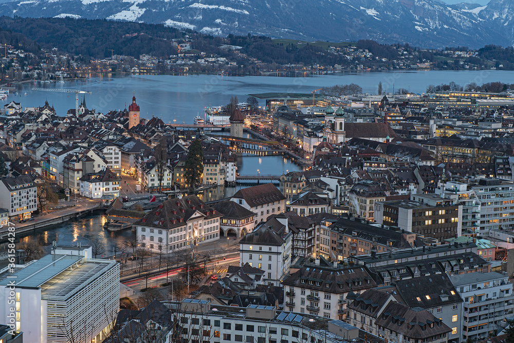 Luzern by night, Schweiz