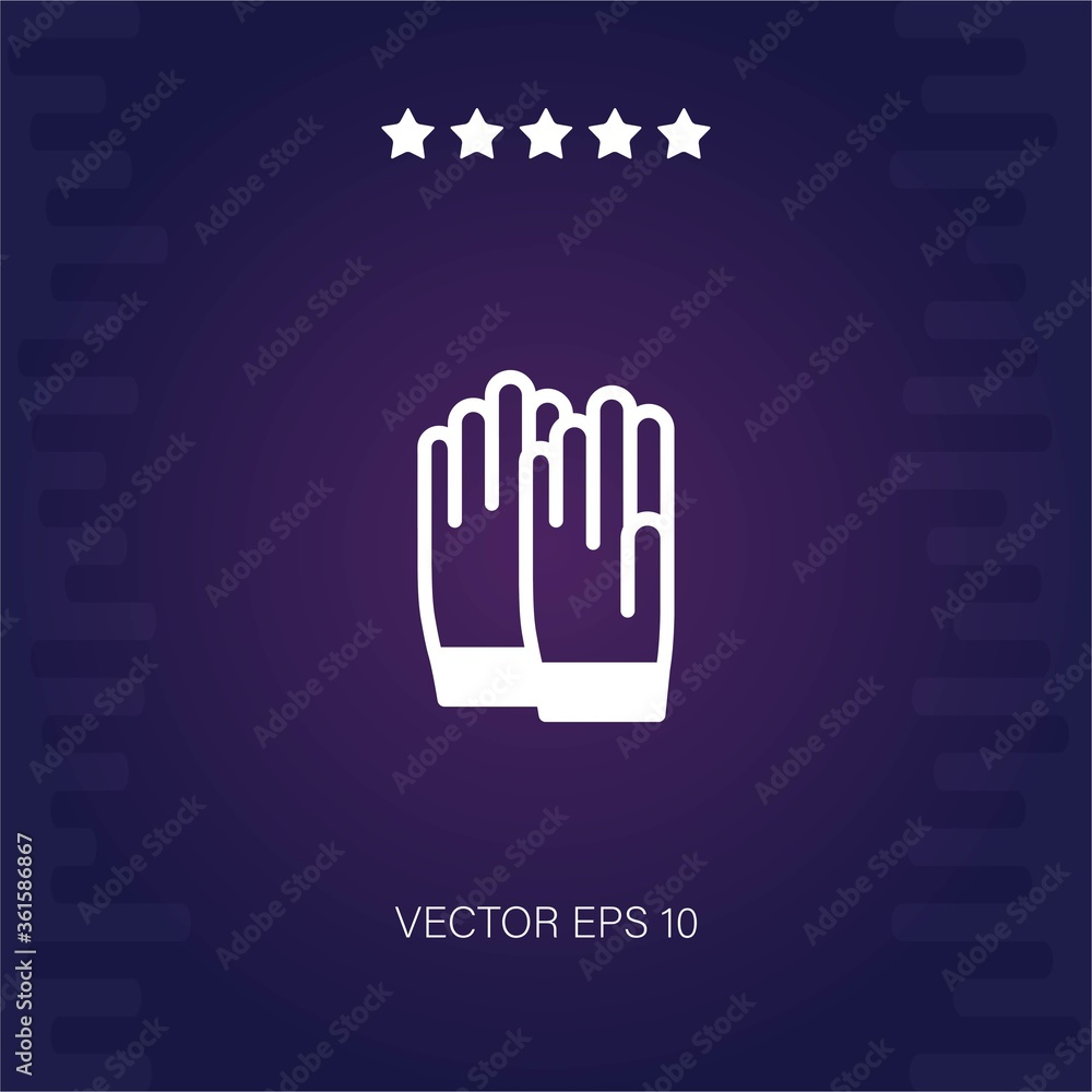 Obraz premium gloves vector icon