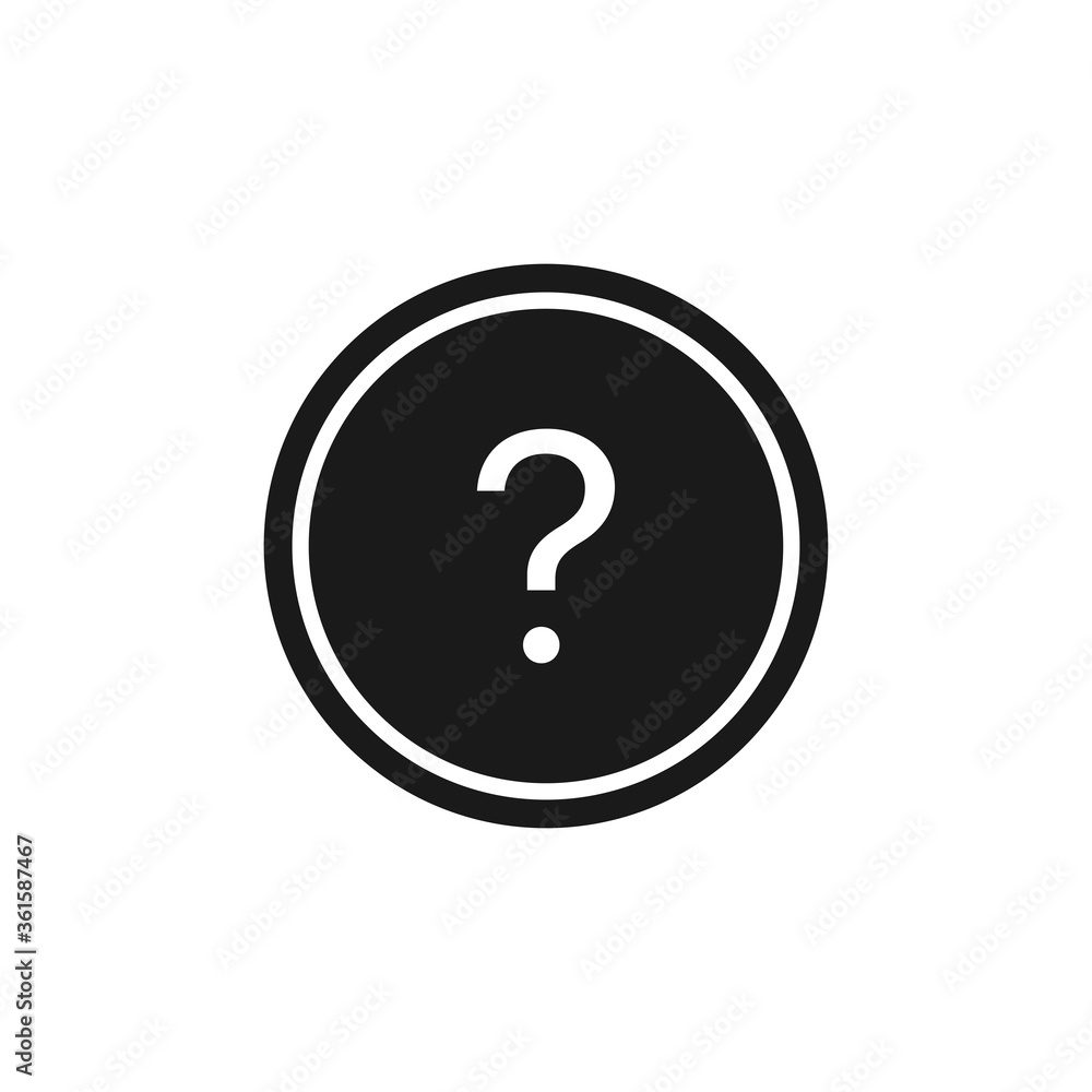 Question icon. FAQ symbol modern, simple, vector, icon for website design, mobile app, ui. Vector Illustration Question icon. FAQ symbol modern, simple, vector, icon for website design, mobile app, ui. Vector Illustration