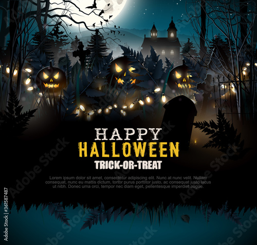 Halloween scary background