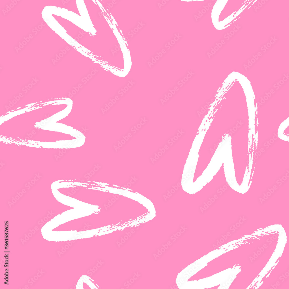 Pink hearts cute trendy seamless pattern with texture. Applicable for paper or textile print, web and other backgrounds. Pink hearts cute trendy seamless pattern with texture. Applicable for paper or textile print, web and other backgrounds.