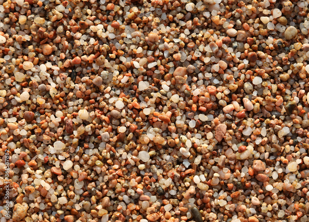 thousands of small pebbles