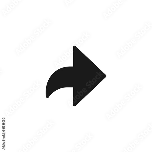 Forward icon. Arrow symbol modern, simple, vector, icon for website design, mobile app, ui. Vector Illustration