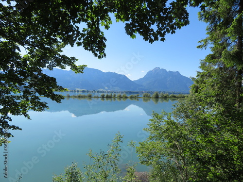 Bergblick am Forggensee im Allgäu photo